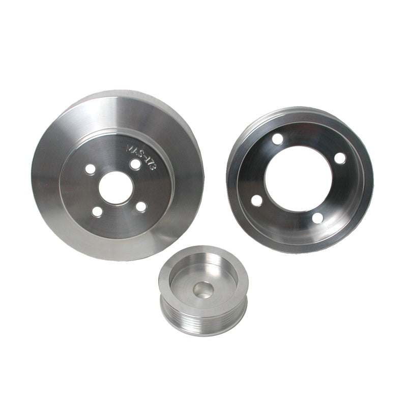 BBK Performance Under Drive Pulley Kit 6 Rib Serpentine Aluminum Polished - Small Block Ford