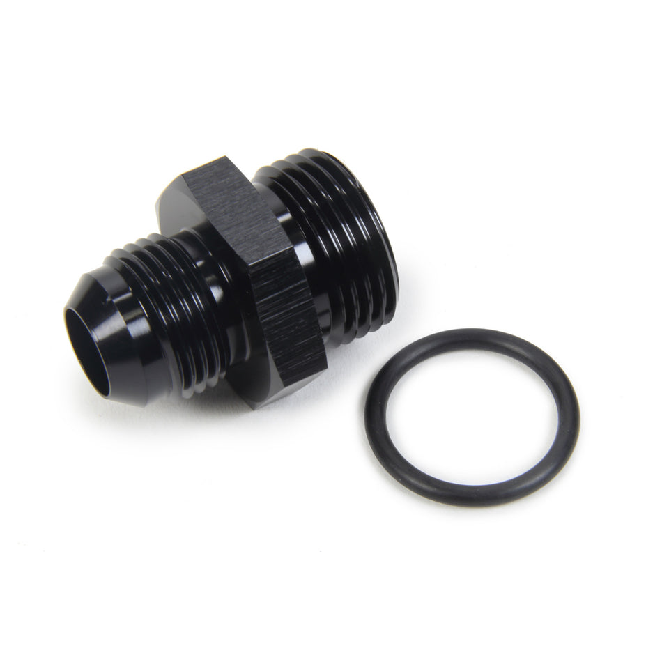 Triple X Race Co. Adapter Fitting Straight 10 AN Male to 12 AN Male O-Ring Aluminum - Black Anodize