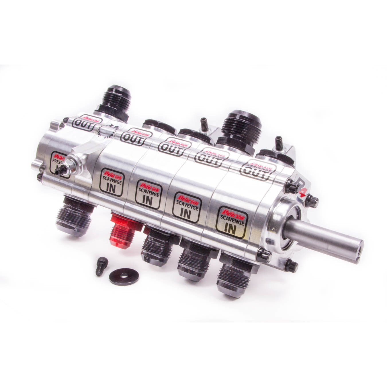 Peterson R4 Series 5 Stage Dry Sump Oil Pump - Rear Drive - Bert/Brinn Bellhousing Mount