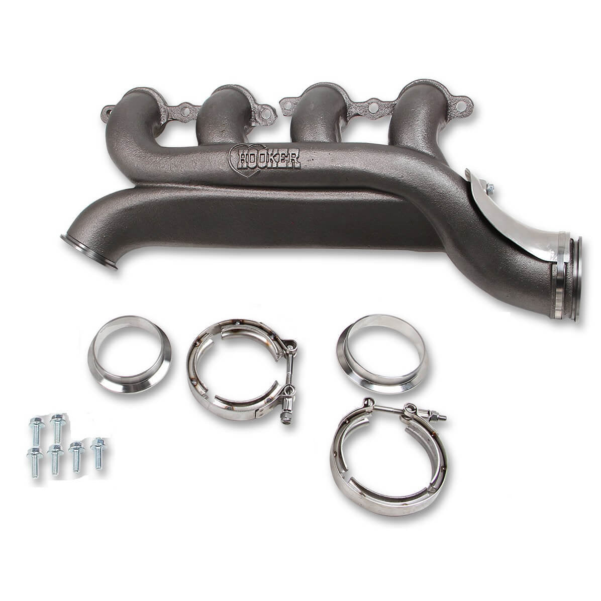 Hooker BlackHeart Exhaust Manifold RH LS Turbo w/Clamps