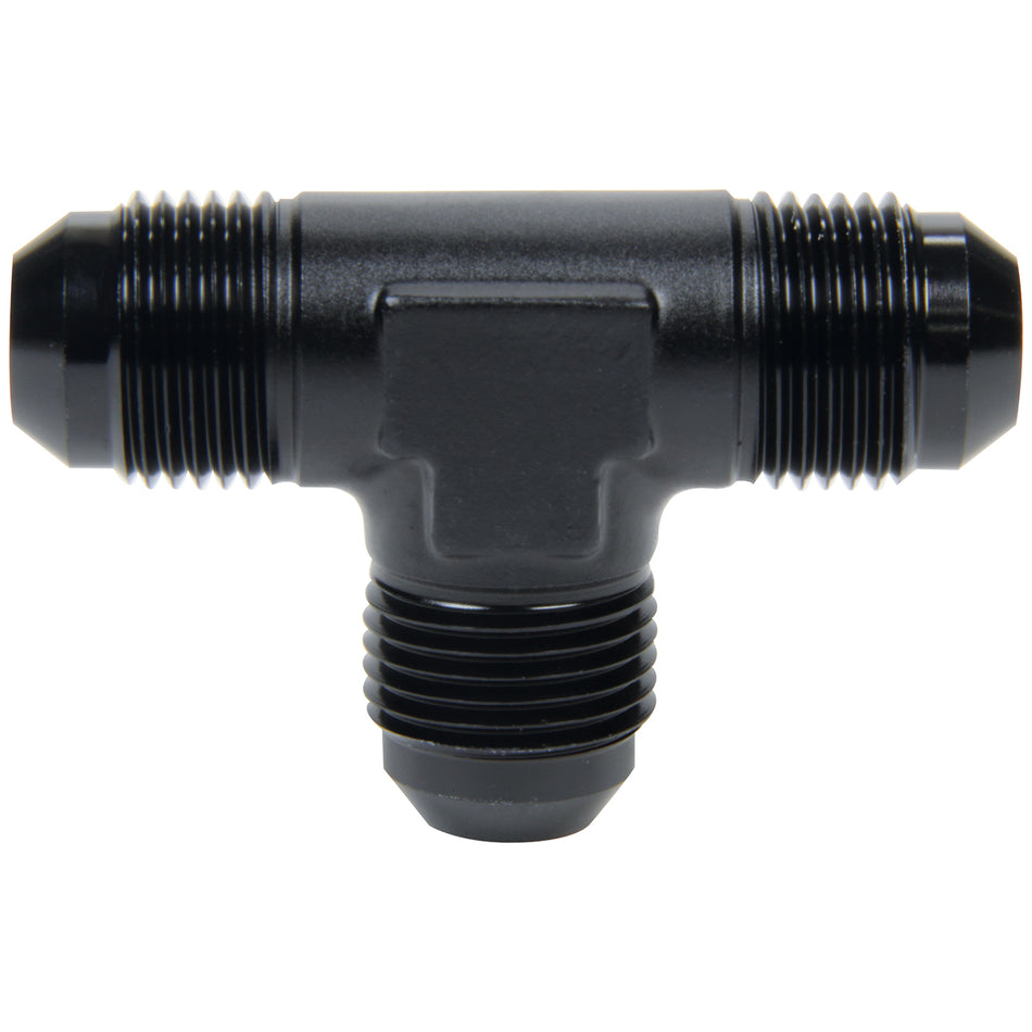 Allstar Performance Adapter Tee Fitting - 6 AN Male x 6 AN Male x 6 AN Male - Aluminum - Black