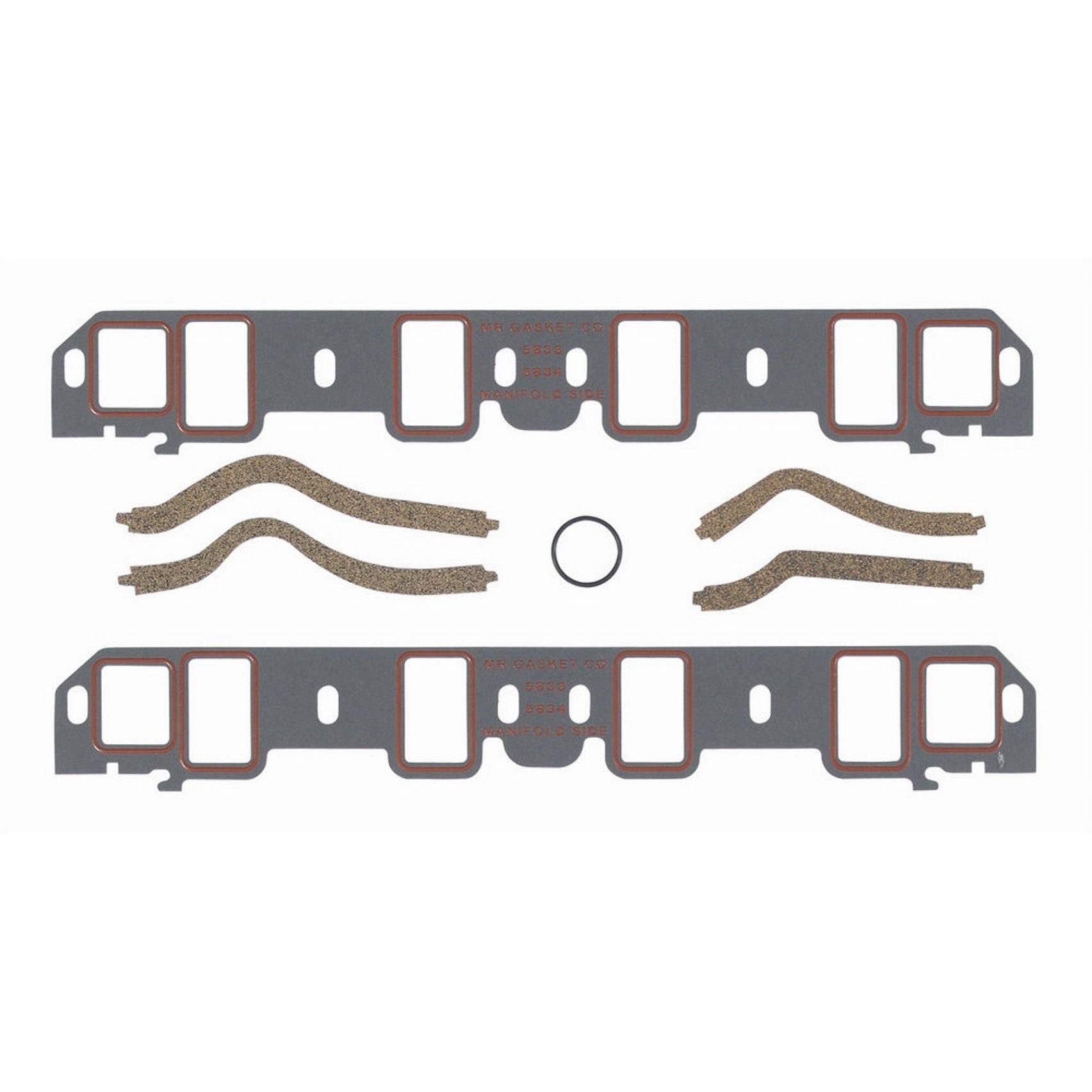 Mr. Gasket Ultra-Seal Intake Manifold Gaskets - Composite - 2.13" x 1.25" Port - .060" Thick - Ford - 302, 351W