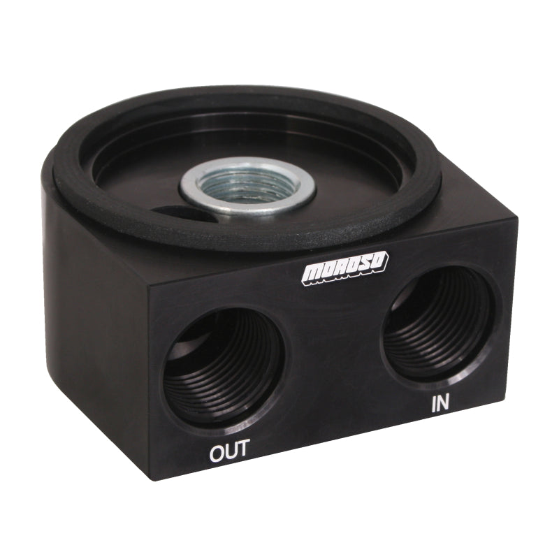 Moroso Oil Filter Sandwich Adapter - 3/4-16