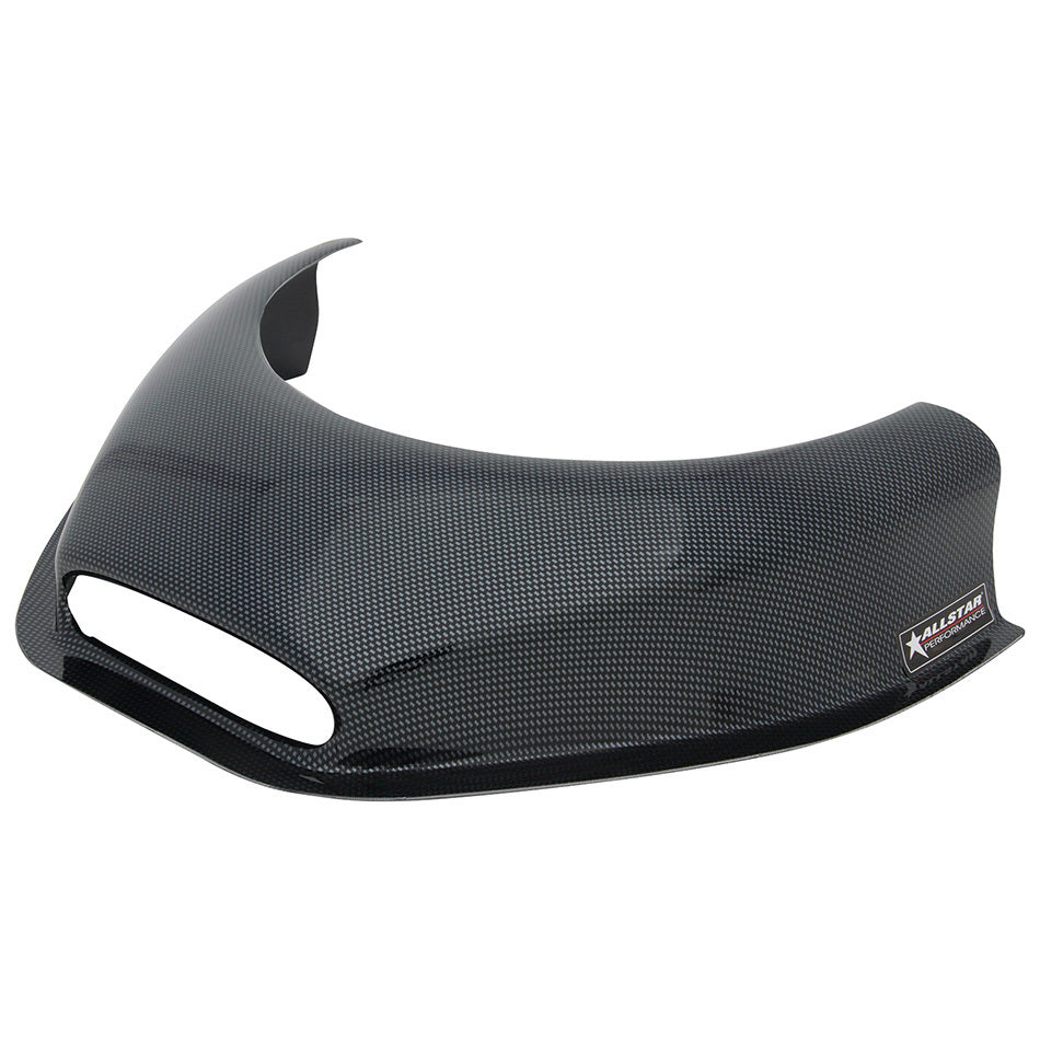 Allstar Performance Hood Scoop - 3.5 in Height - Open Front - Carbon Fiber Look