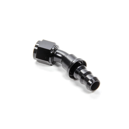 Triple X Race Co. Hose End Fitting 30 Degree 10 AN Hose to 10 AN Female Aluminum - Black Anodize