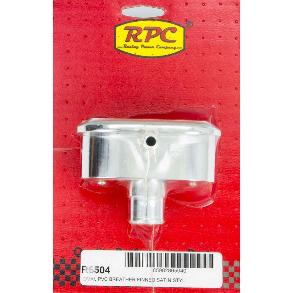 Racing Power Co-Packaged Alum Finned PCV Breather Polished/Satin