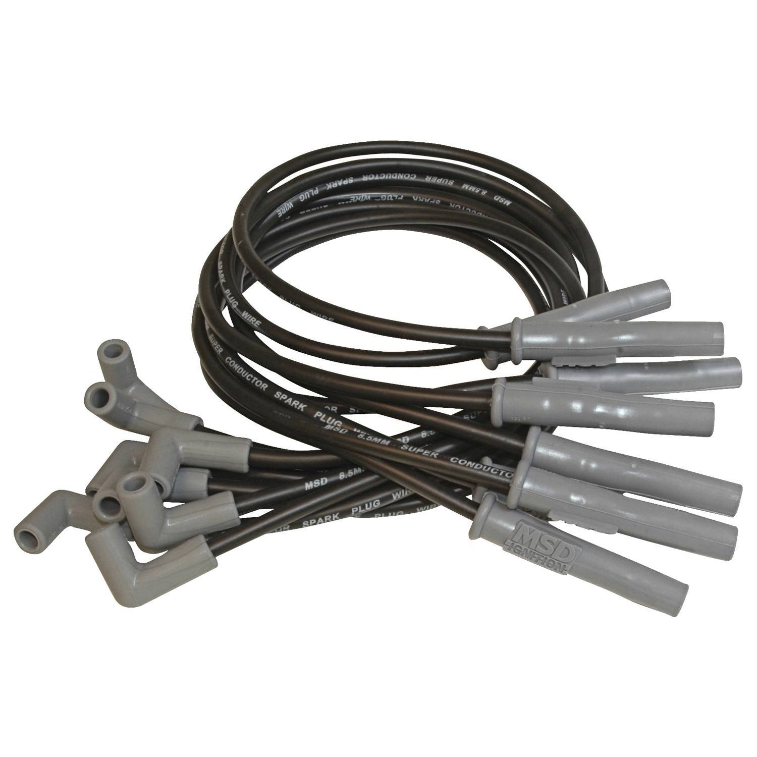 MSD Super Conductor Spiral Core 8.5 mm Spark Plug Wire Set - Black