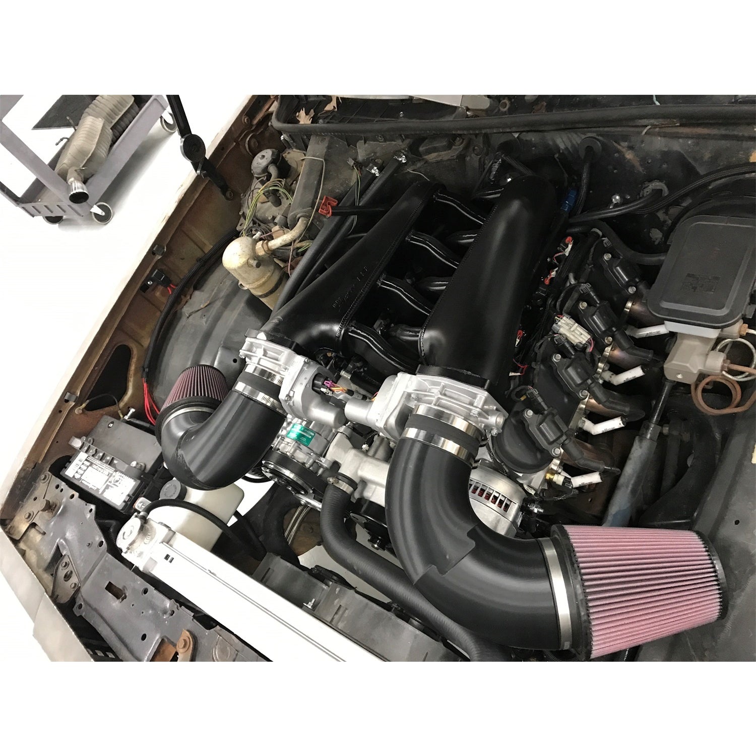 Sniper EFI Fabricated Intake Manifold - 102 mm Throttle Body Flange - Fuel Rail - Aluminum - Silver - GM LS-Series