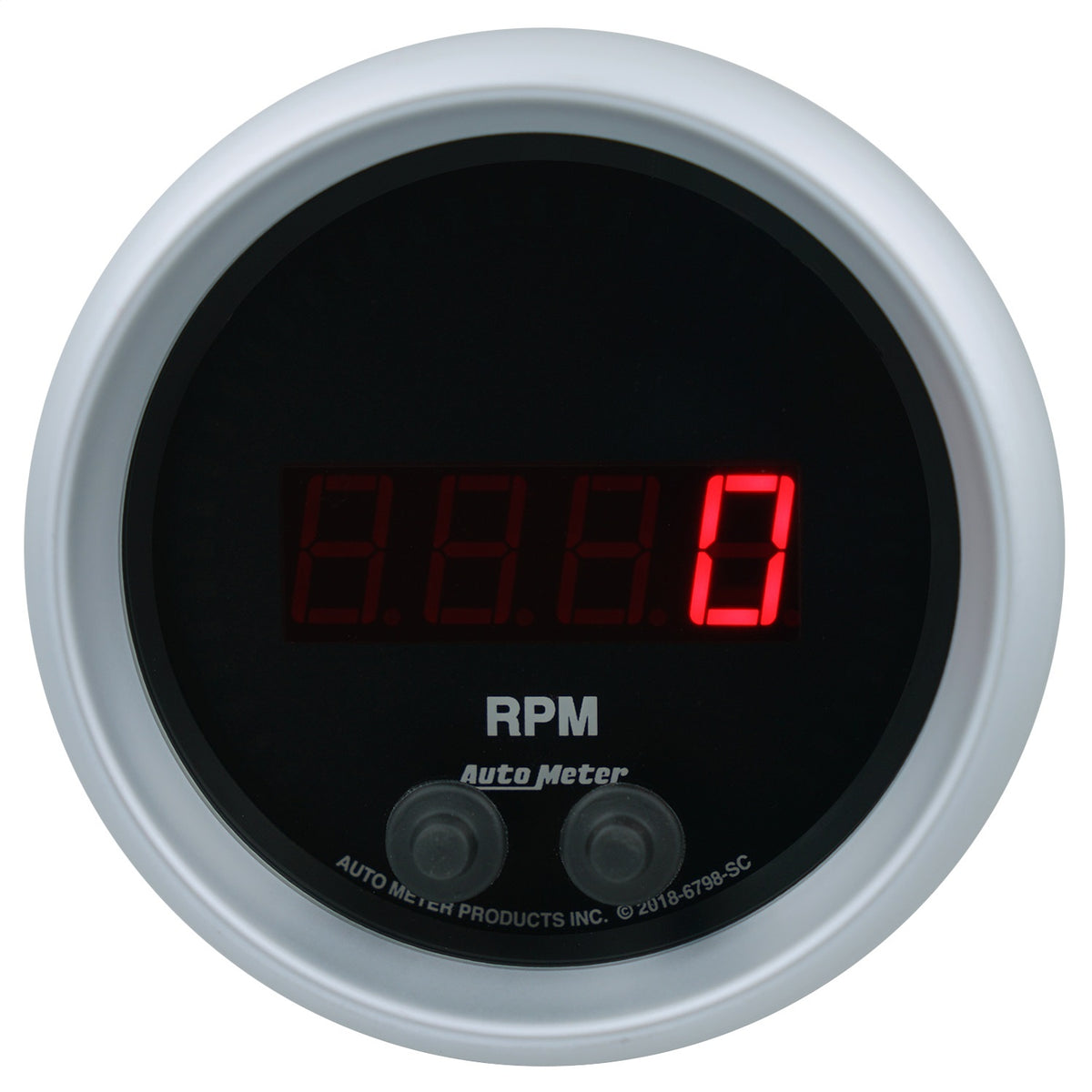 Auto Meter Sport-Comp Elite Tachometer - Digital - Electric - 0-16000 RPM - 3-3/8" - Black Face