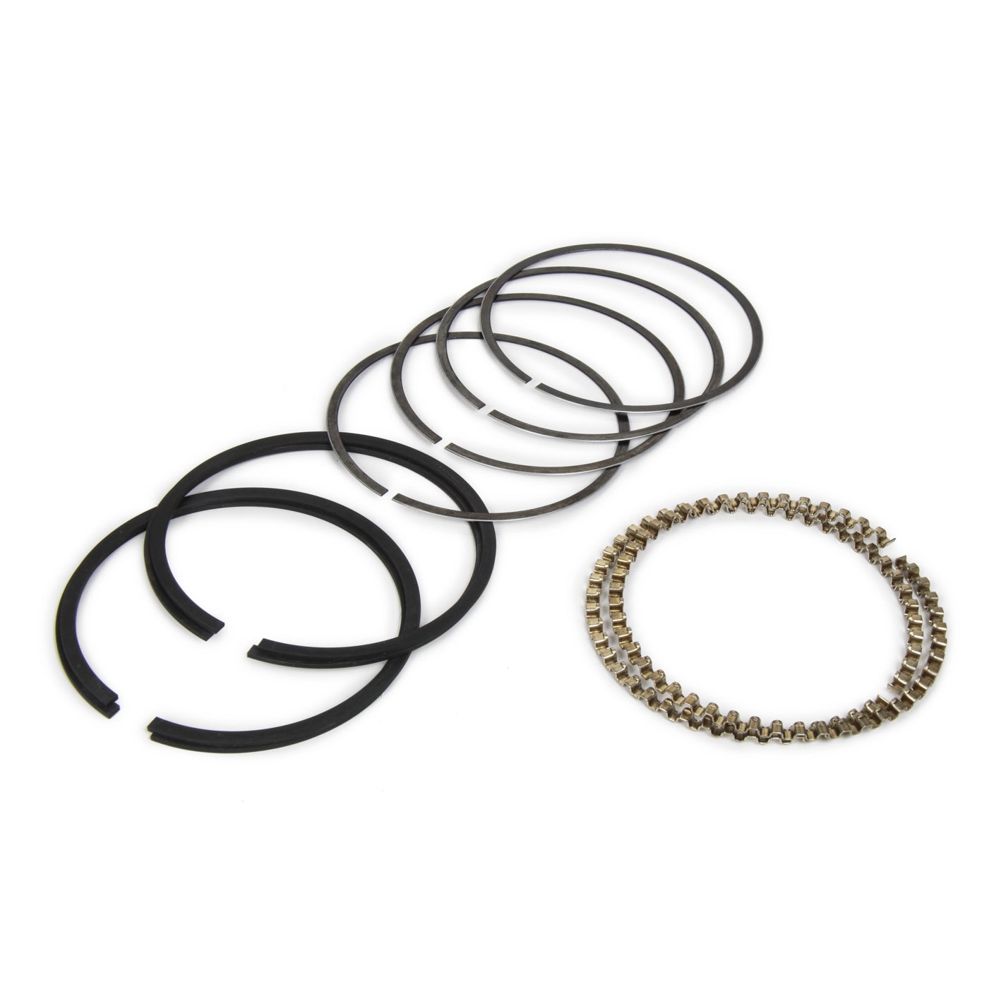 Hastings Piston Rings - 1/16 x 1/16 x 5/32" Thick - Standard Tension - Iron - 2 Cylinder