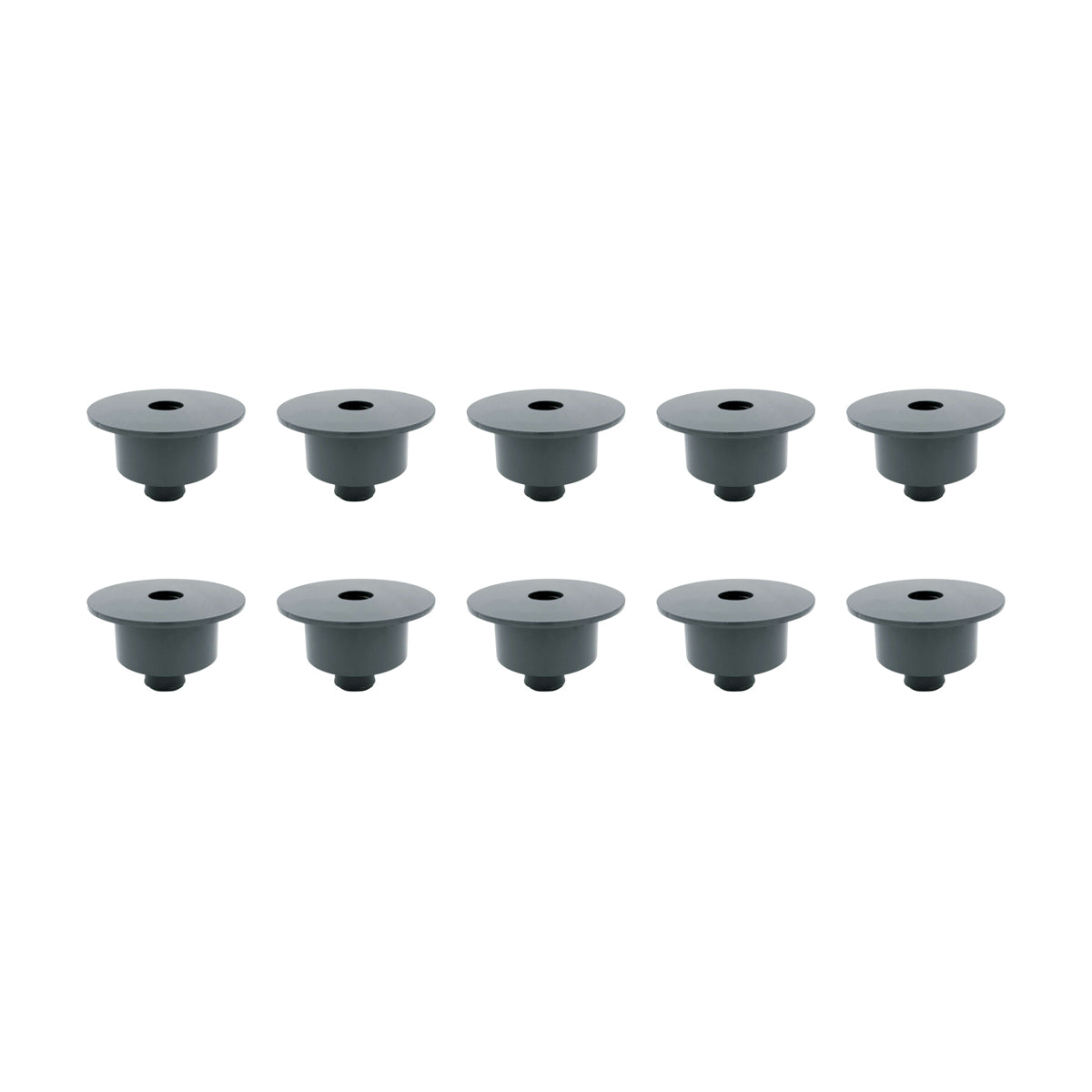 Allstar Performance Upper Spring Cup - Oversize - 5-1/2 in OD Spring - Black (Set of 10)