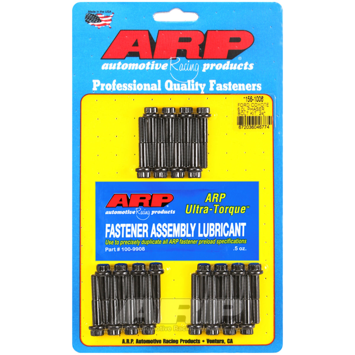 ARP High Performance Series Camshaft Gear Bolt Kit 7 mm x 1.00 Thread 1.700" Long 12 Point Head - Chromoly