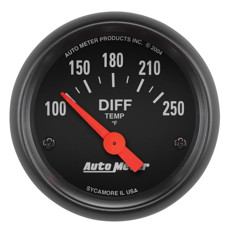 Auto Meter Z-Series Electric Differential Temperature Gauge - 2-1/16"