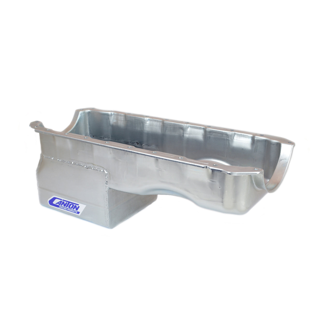 Canton Drag Race Rear Sump Oil Pan - 7 Quart - 9 in Deep - Cadmium - 2 Piece Seal - Big Block Chevy