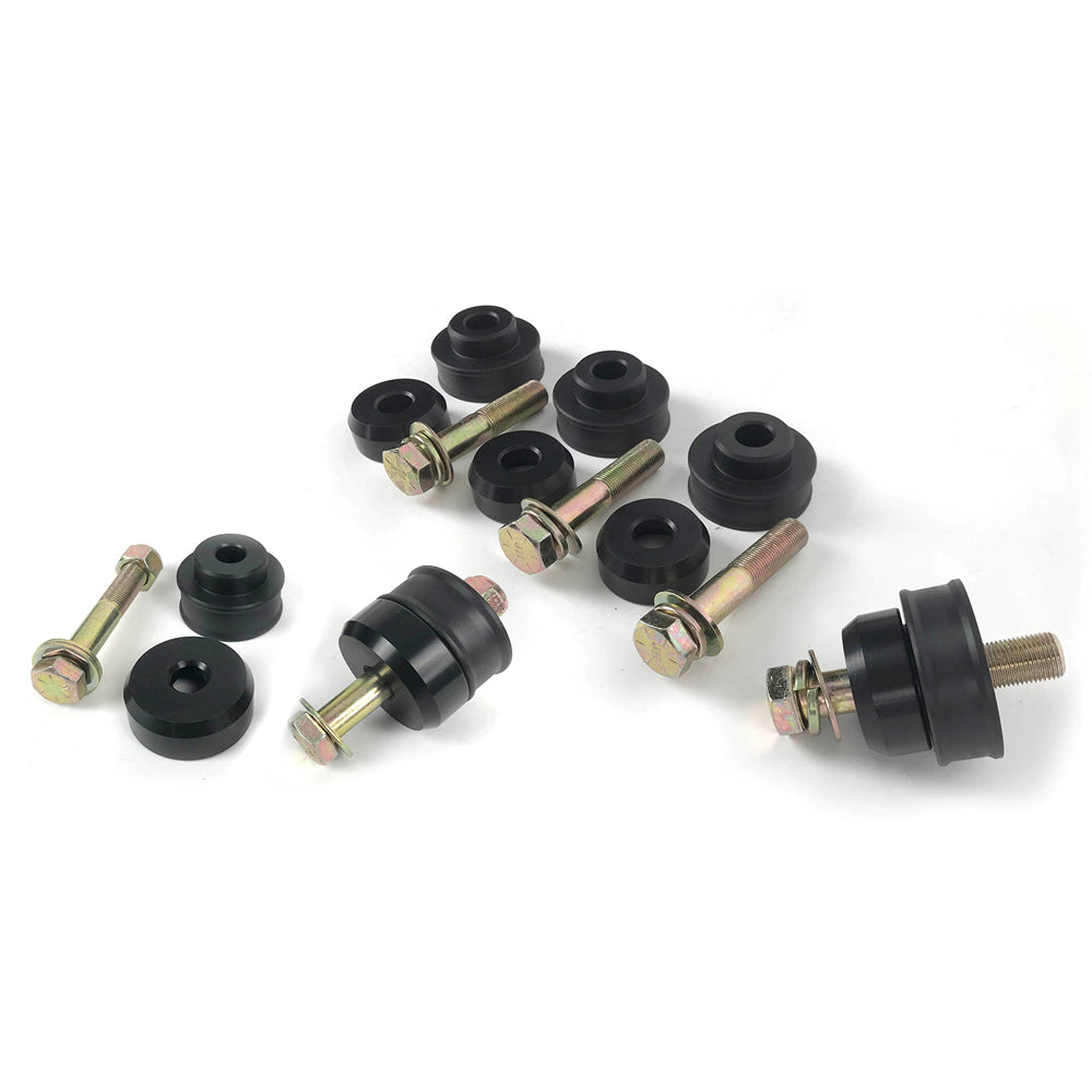 RideTech Delrin/Aluminum Body Mount Bushing - Black/Zinc Oxide - GM F-Body - 1967-81