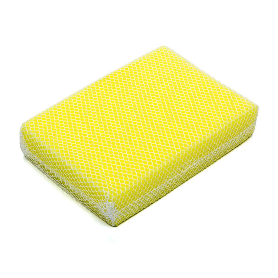 ATP Sponge Scrubber - Bug-Gone Scrubber - Mesh Covered Sponge - White / Yellow -