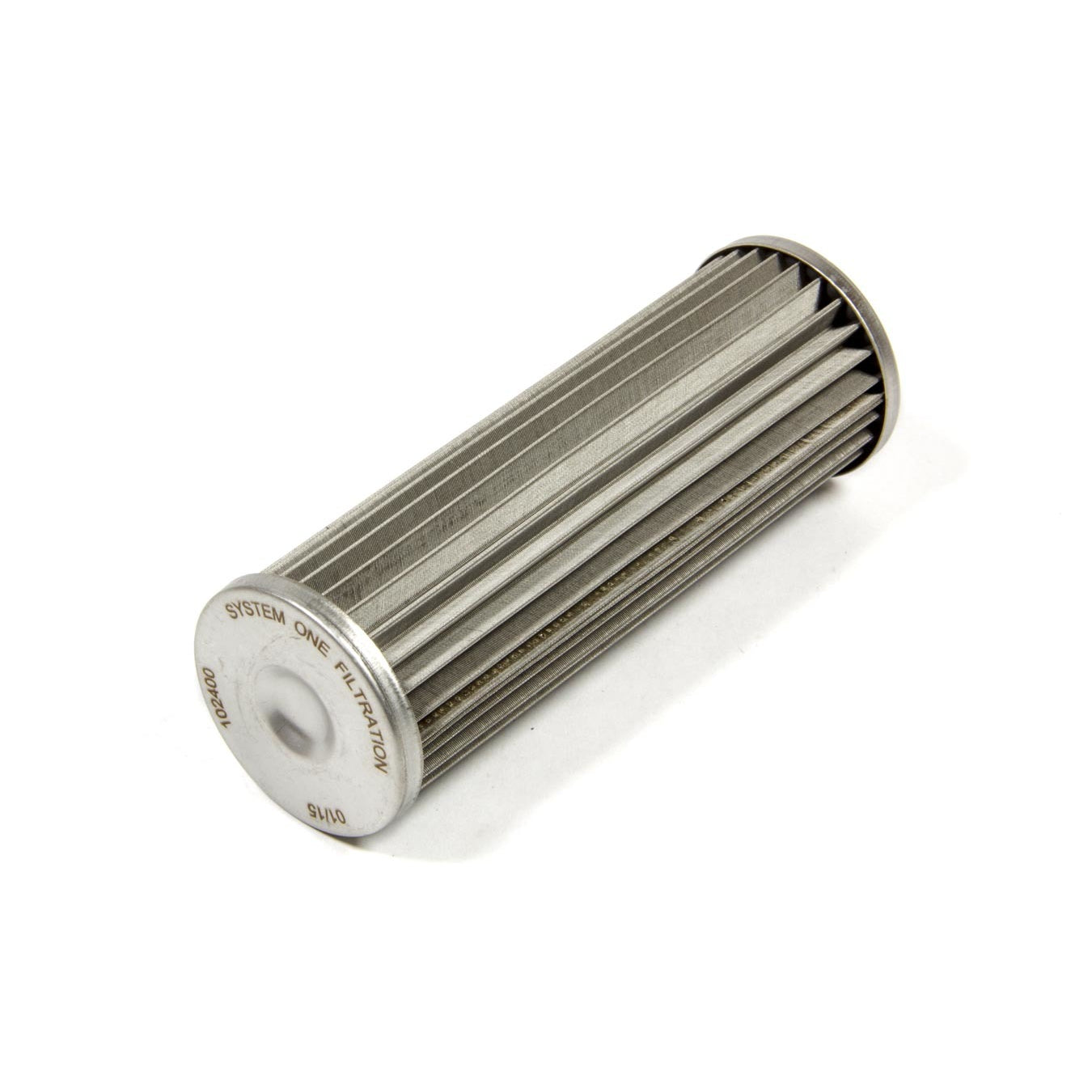 System 1 30 Micron Fuel Filter Element - Stainless Element - System One Long Billet In-Line Fuel Filters
