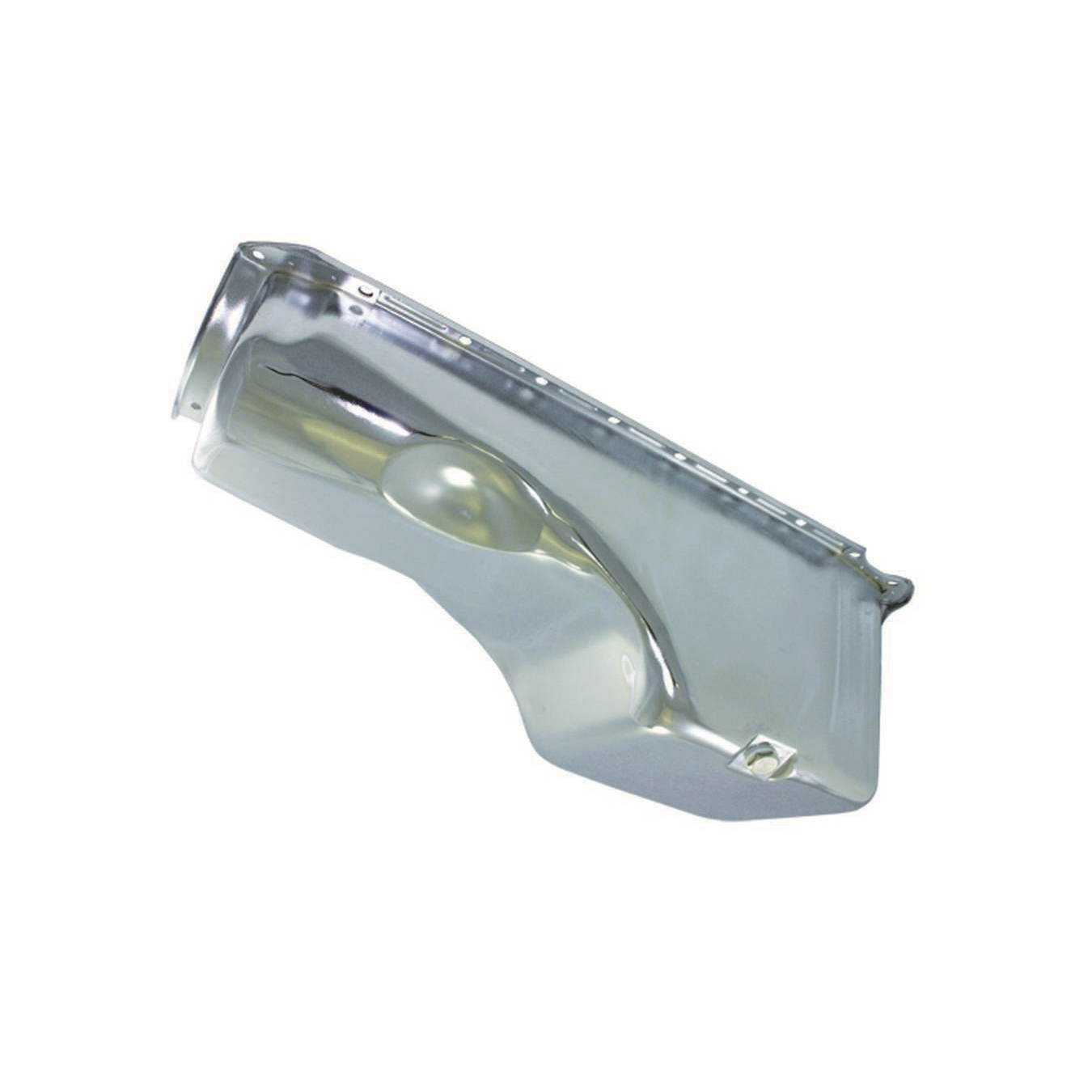 Specialty Products Rear Sump Engine Oil Pan 4 qt Stock Depth Steel - Chrome - Big Block Chevy - Each