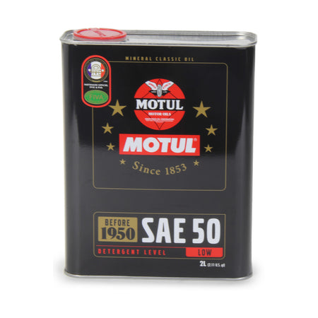 Motul Classic Motor Oil - 50W - Conventional - 2 L Can