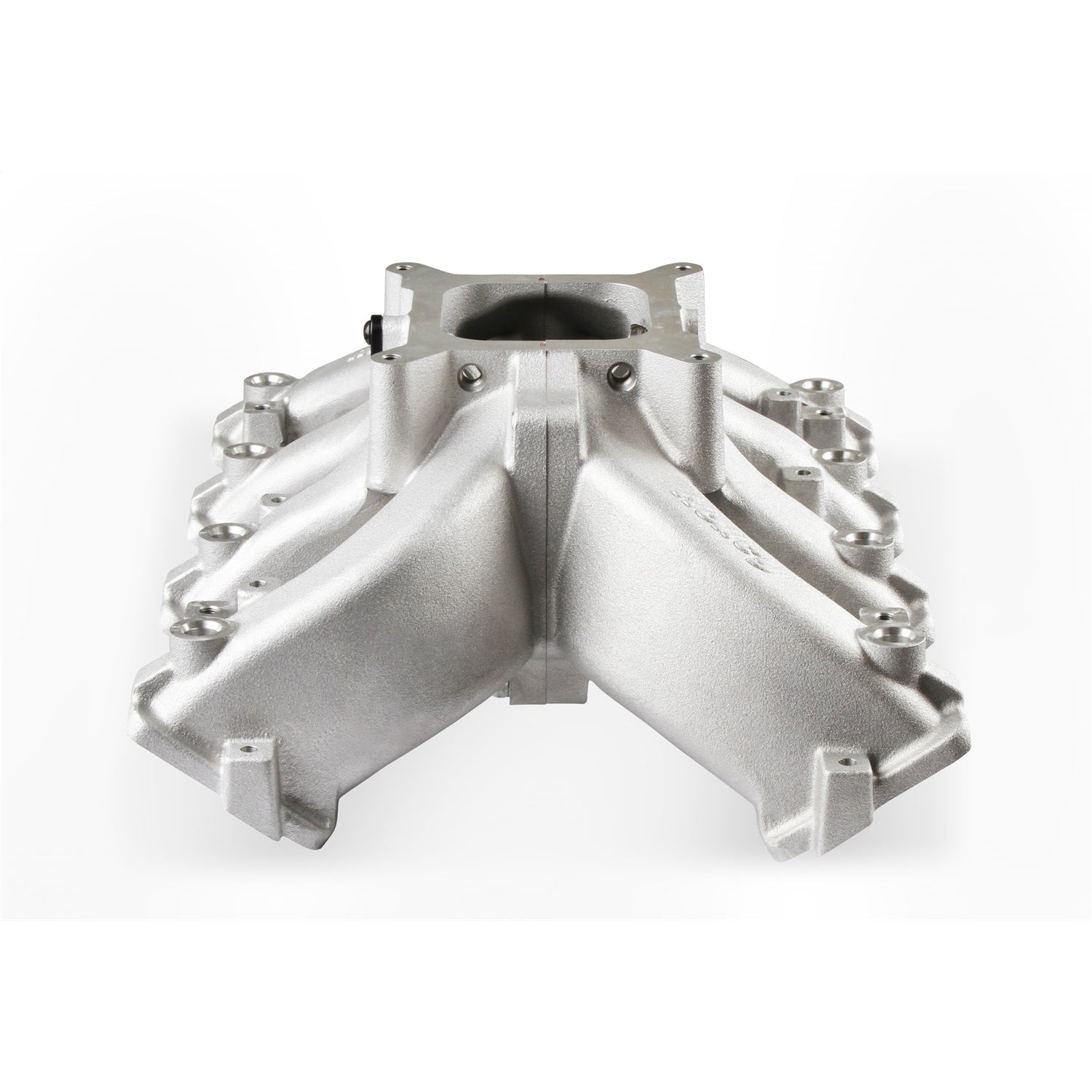 Holley Single-Plane EFI Split Design Race Intake Manifold - Square Bore - Single Plane - Aluminum - Natural - GM LS-Series