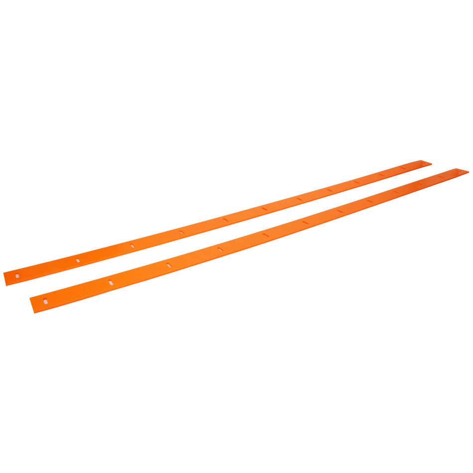 Five Star 2019 Late Model Body Nose Wear Strips - Flourescent Orange (Pair)