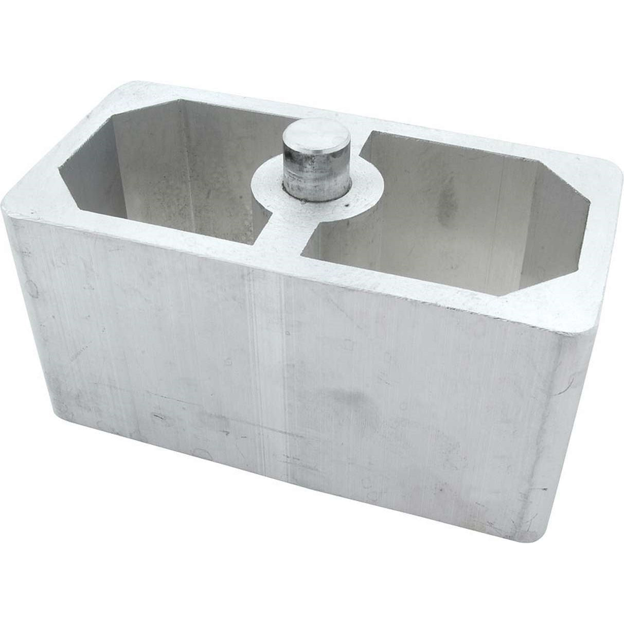 Allstar Performance Cast Aluminum Lowering Block - 2-1/2"H x 2-1/2"W x 5"L - 9/16" Pin Diameter