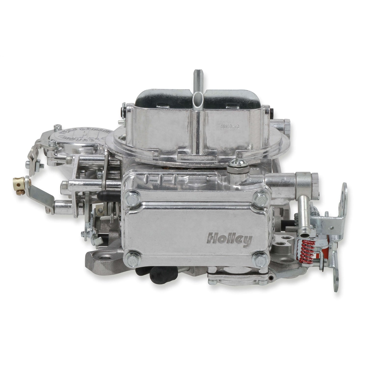 Holley Street Model 4160 600 CFM 4-Barrel Carburetor - Square Bore - Manual Choke - Vacuum Secondary - Single Inlet - Silver