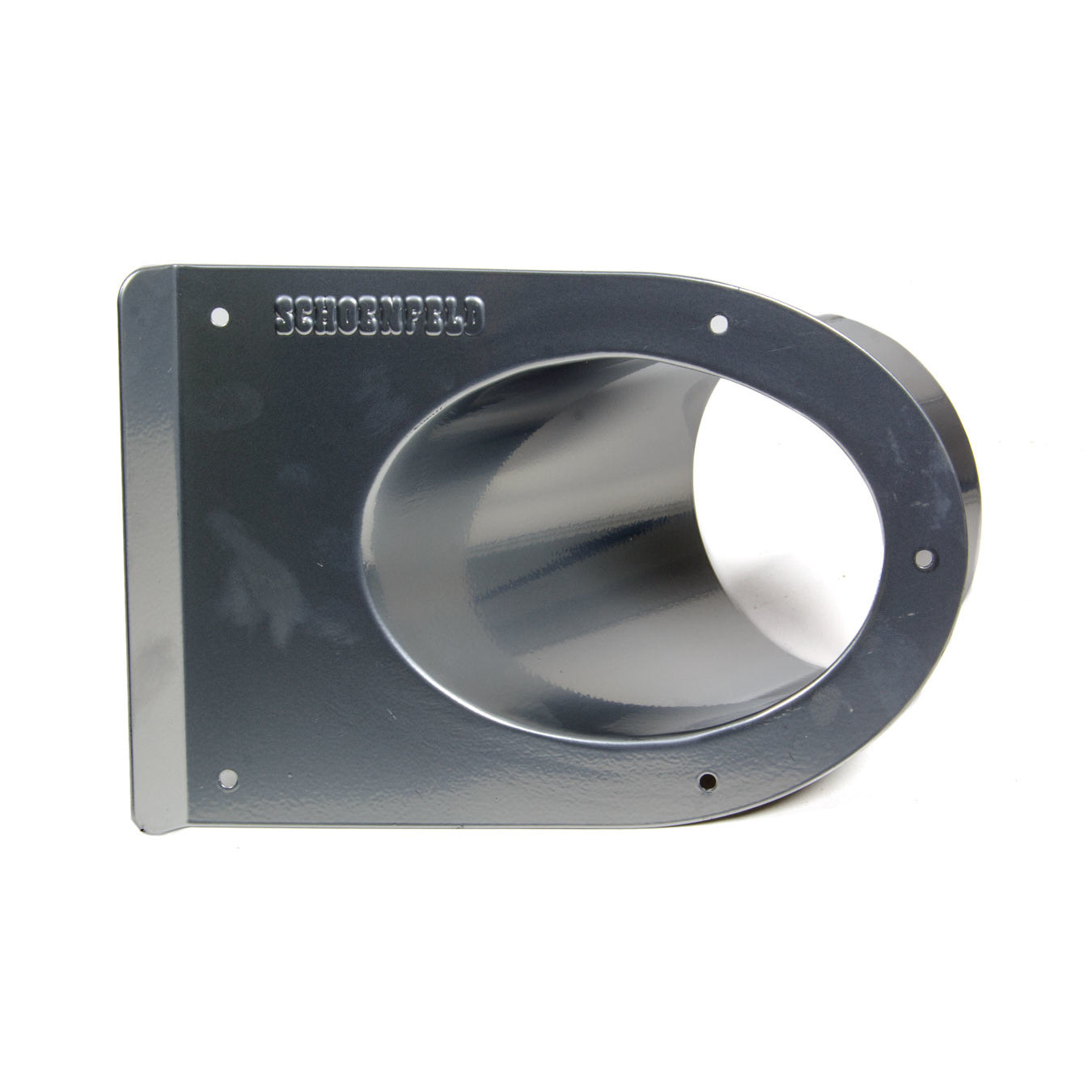 Schoenfeld Headers 4" Diameter Tail Pipe Saver Single 45 Degree Outlet - Silver Powder Coat