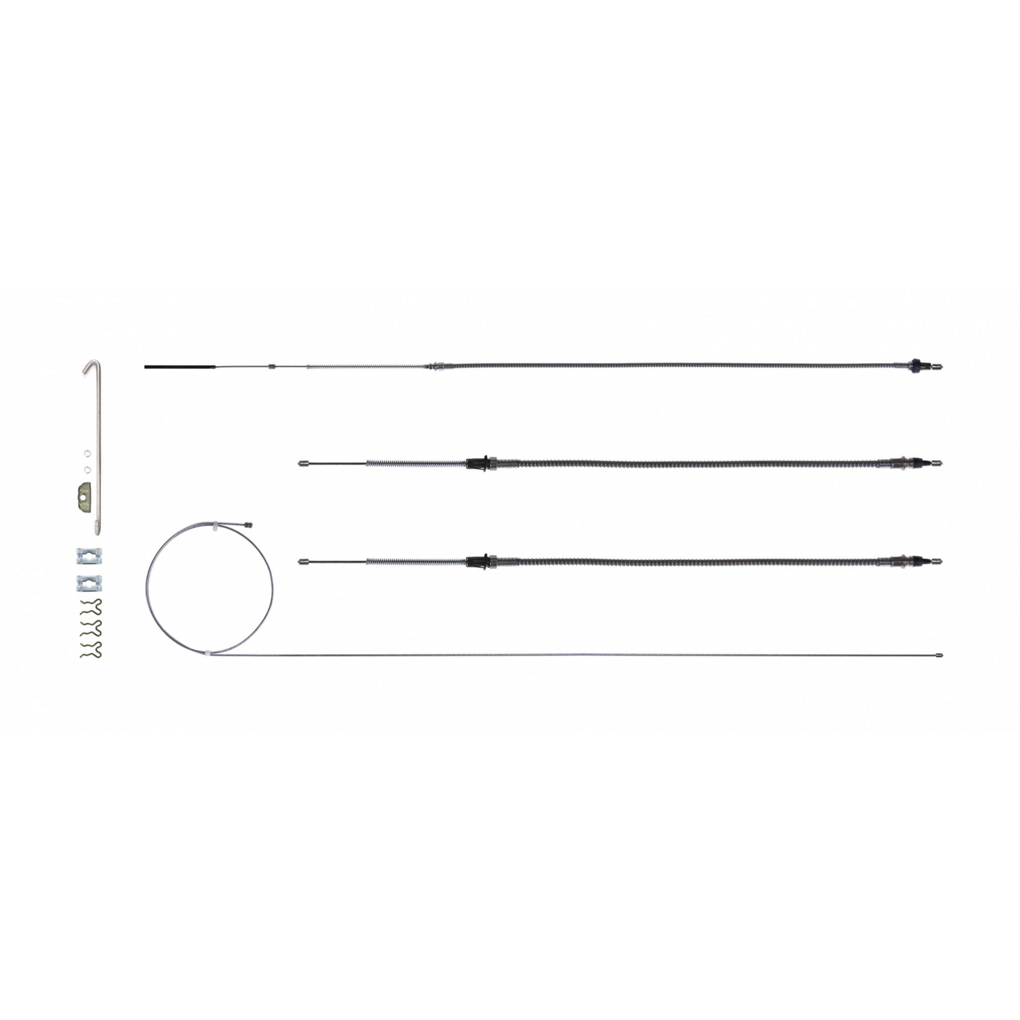 Right Stuff Detailing Brake Cable Set w/ Hardwa re 68-69 Camaro Stainles