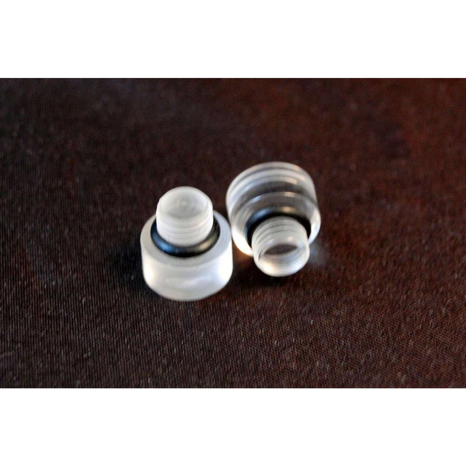 AED Clear Fuel Bowl Sight Plugs - Fit Holley Carbs - Set of Two
