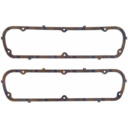 Fel-Pro Blue Stripe Valve Cover Gaskets - Blue Stripe Cork, Rubber - Ford, Lincoln, Mercury - SB, 351W 1962-87 - 3, 16"