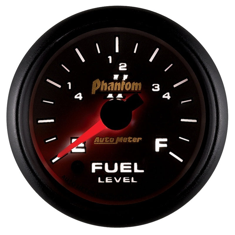 Auto Meter Phantom II Electric Programmable Fuel Level Gauge - 2-1/16 in.