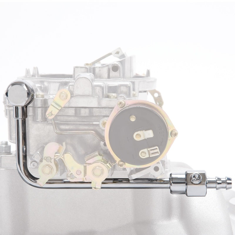 Edelbrock Single-Feed Fuel Line Kit - Chrome
