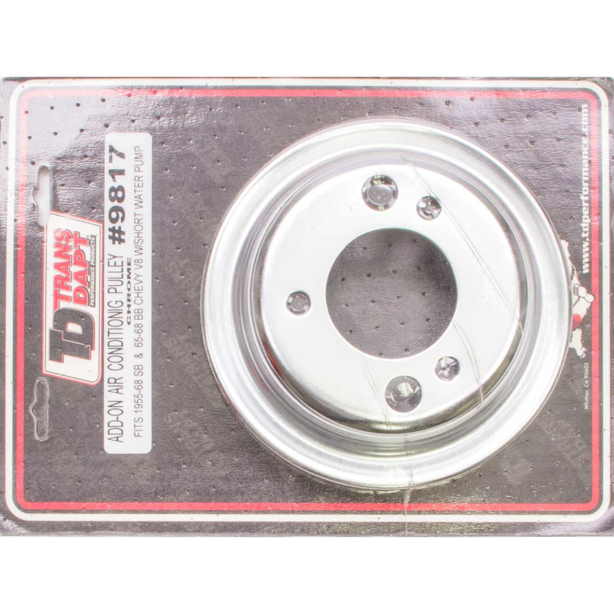 Trans-Dapt Crankshaft Add-On Pulley - 6.8" Diameter