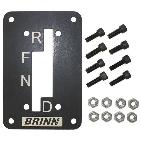 Brinn Shifter Gate Plate - Steel - Black Powder Coat - Brinn Predator Circle Track Transmission