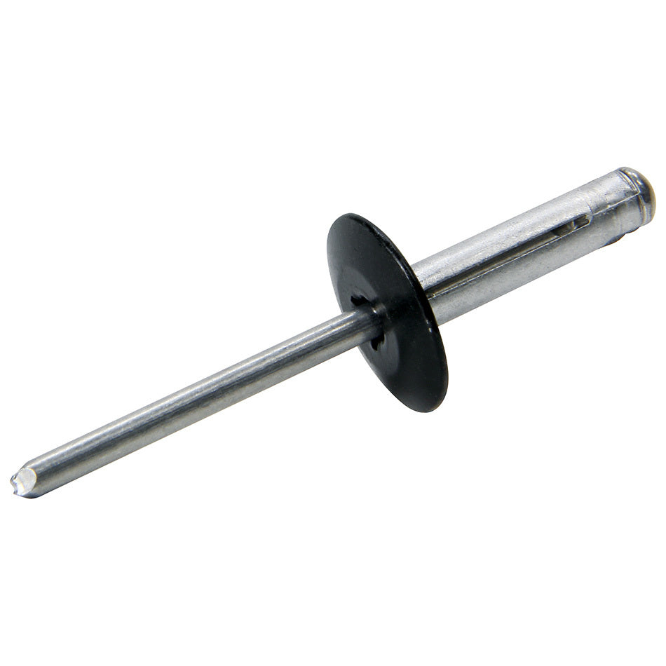 Allstar Performance 3/16" Large Head Tri-Fold Rivets - Aluminum Mandrel - Black (250 Pack)
