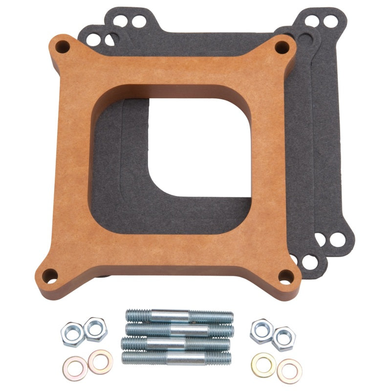 Edelbrock 3/4" Carburetor Spacer - Wood Style