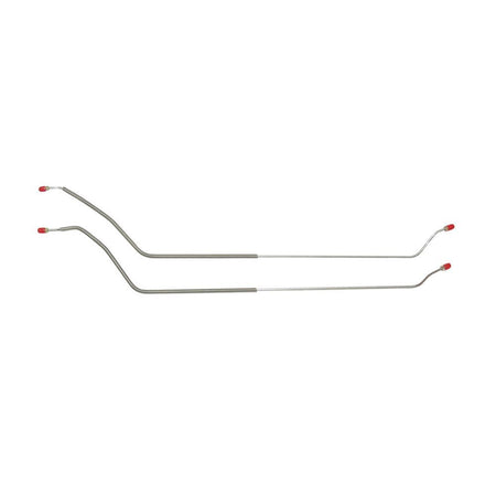 Right Stuff Detailing Pre-Bent Rear Brake Line Kit - 3/8-24 in Inverted Flare - GM A-Body 1968-72