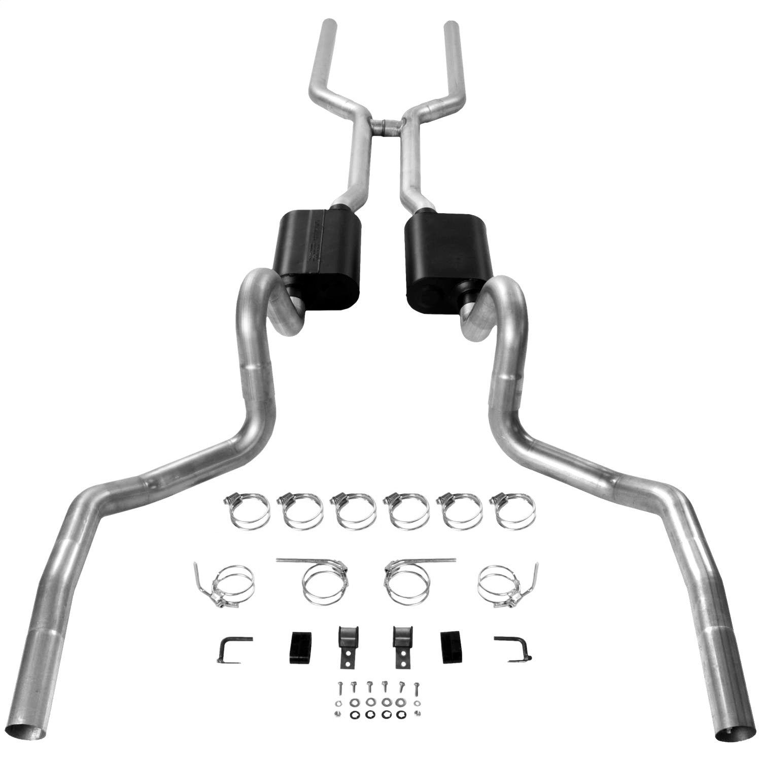 Flowmaster Header-back System 409S - Dual Rear Exit-AmeriCan Thunder - Aggressive Sound - 3" Tailpipe