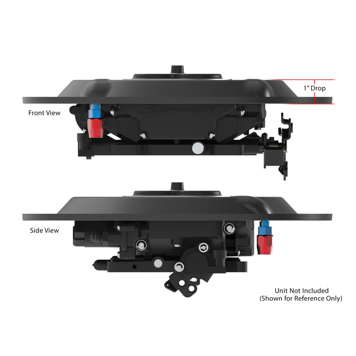 Holley Sniper Air Cleaner Drop Base - Black