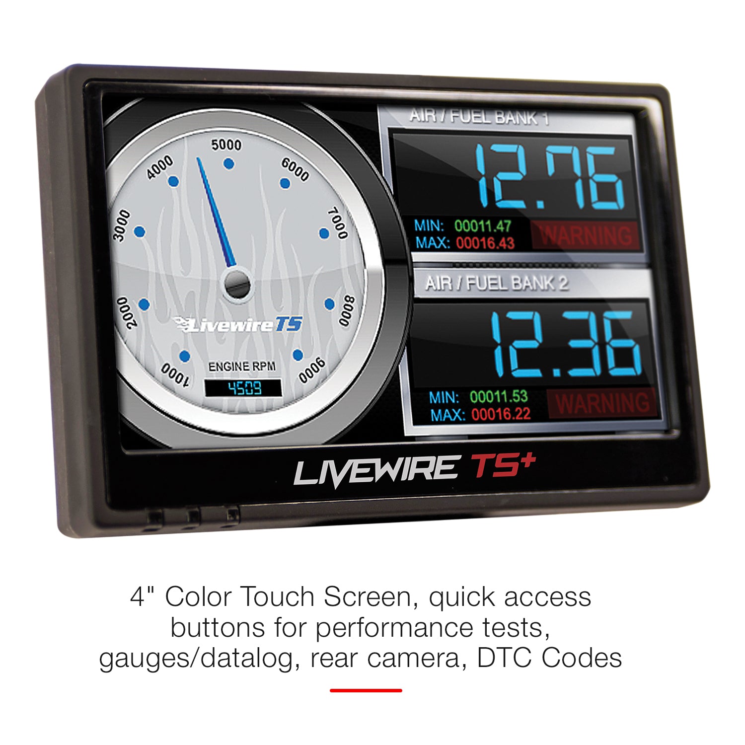 SCT Performance Livewire TS Plus Programmer Data Monitor Ford 4" Color Touch Screen - Each