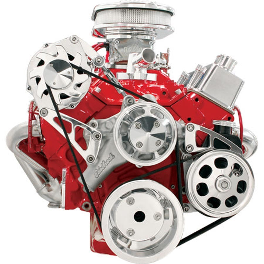 Billet Specialties Conversion 6-Rib Serpentine Pulley Kit - Billet Aluminum