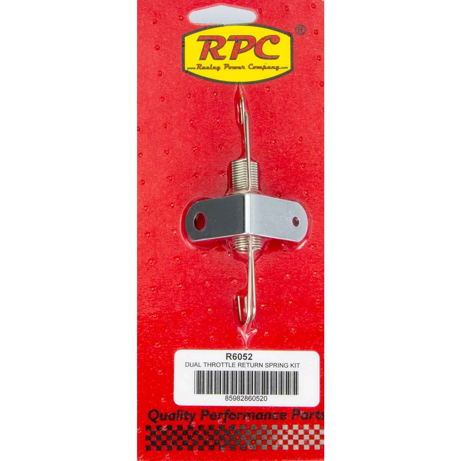 Racing Power Steel Throttle Return Spring Chrome - Pair