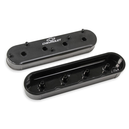 Holley GM Track Series LS Valve Covers - Satin Black