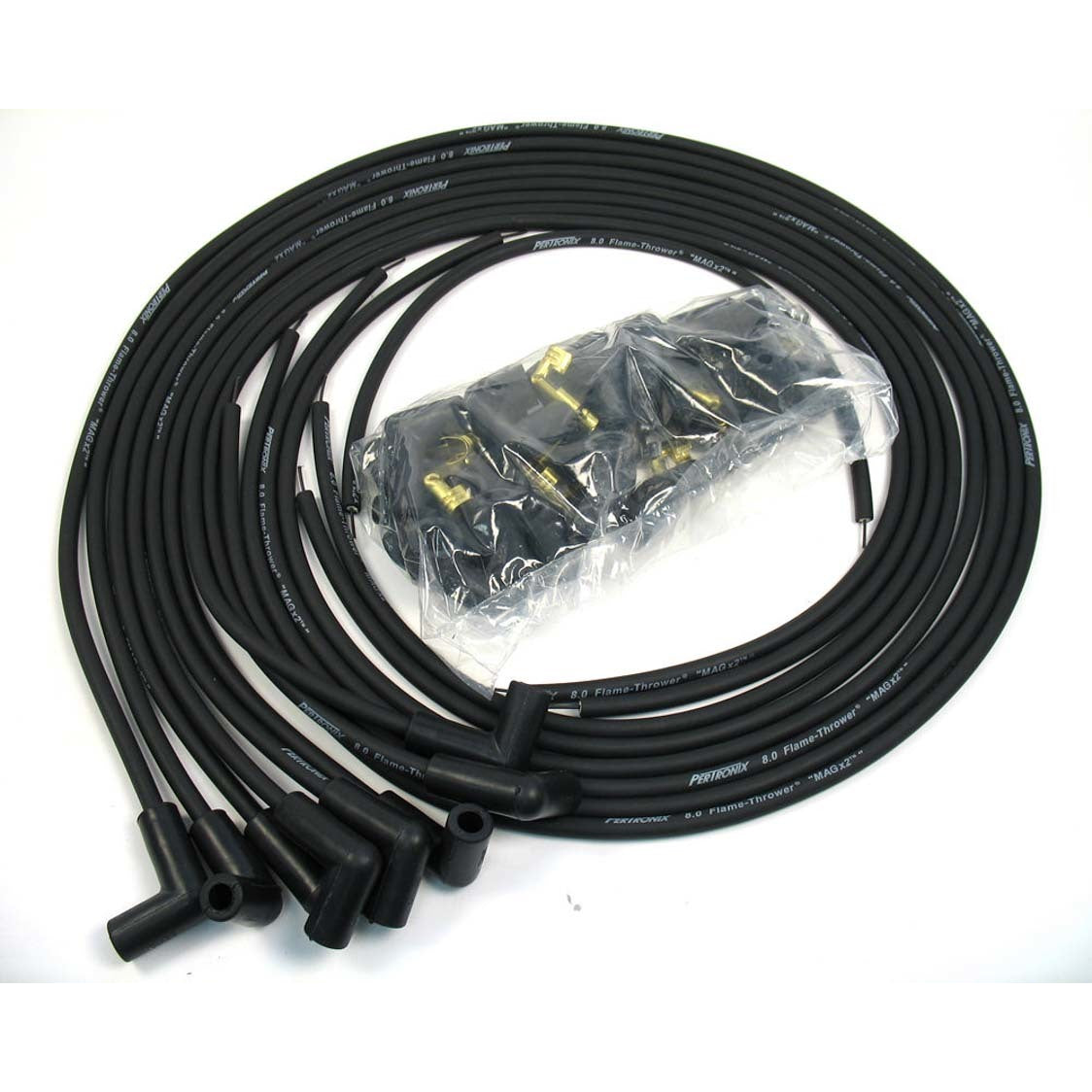 PerTronix Magx2 Spiral Core 8 mm Spark Plug Wire Set - Black