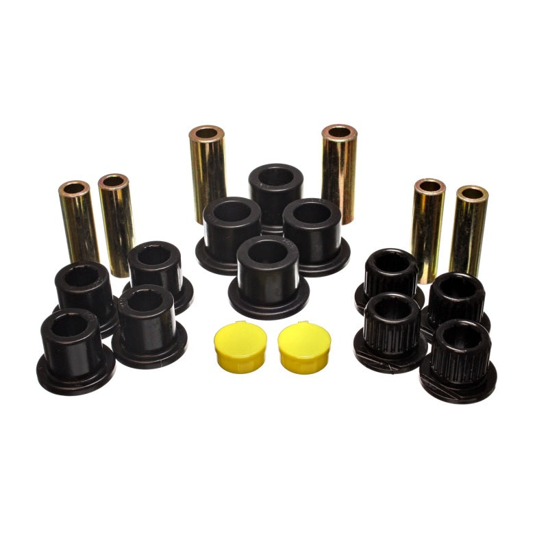 Energy Suspension Hyper-Flex Rear Spring Shackle Bushing - Black/Cadmium - Ford Fullsize SUV 2000-03