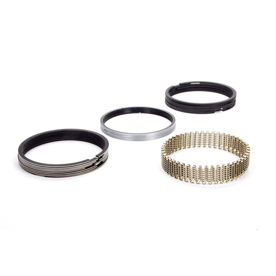 Hastings Tough Guy Racing File-Fit Piston Ring Set - Bore Size: 4.155" Top Ring: 5/64", Second Ring: 5/64", Oil Ring: 3/16"