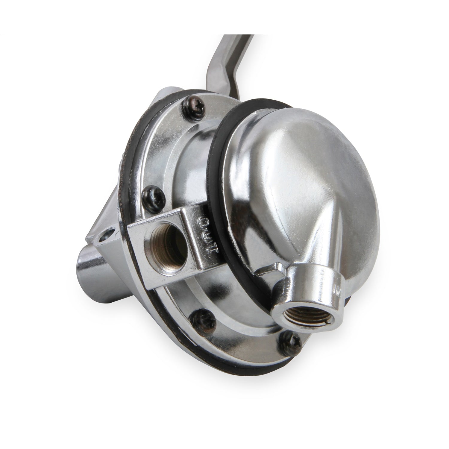 Holley Mechanical Fuel Pump - 130 gph - 7.5-9 psi - 3/8 in NPT Female Inlet / Outlet - Polished - Gas - Big Block Ford