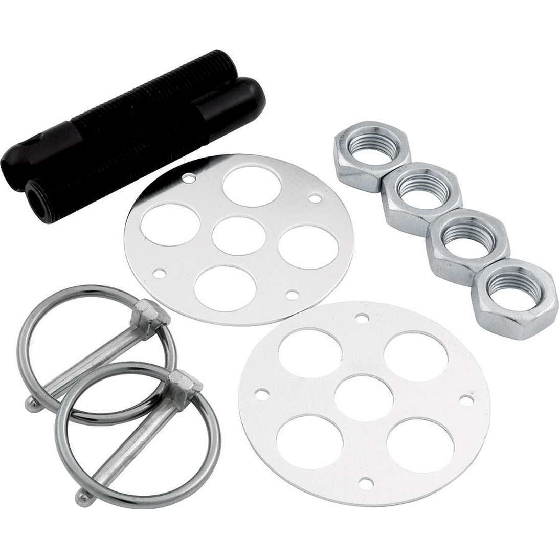 Allstar Performance Lightweight Aluminum Hood Pin Kit - 1/2" - Black