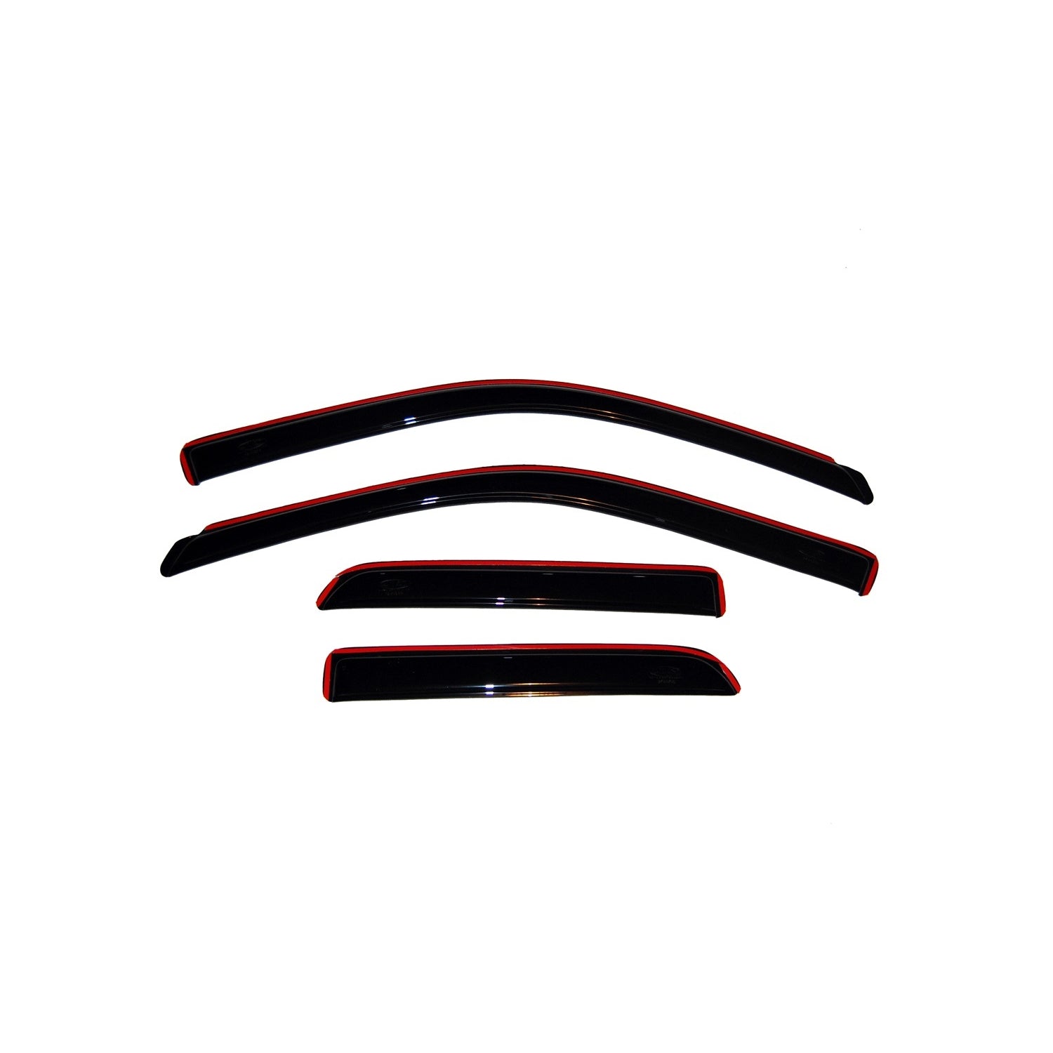 Auto Ventshade Front / Rear In-Channel Ventvisor - Stick-On - Dark Smoke - Extended Cab - Dodge Ram Fullsize Truck 2009-10
